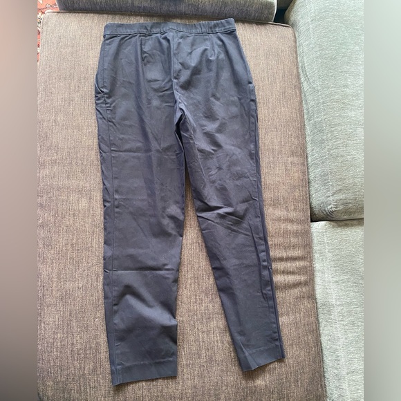 Theory pull-on pointe crepe pants, black, 2 - Picture 4 of 4